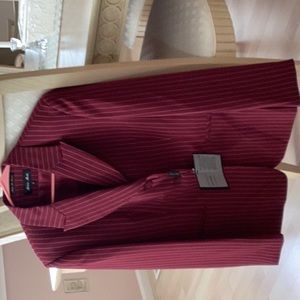 Milano Moda Size 16 Cranberry W Stripes